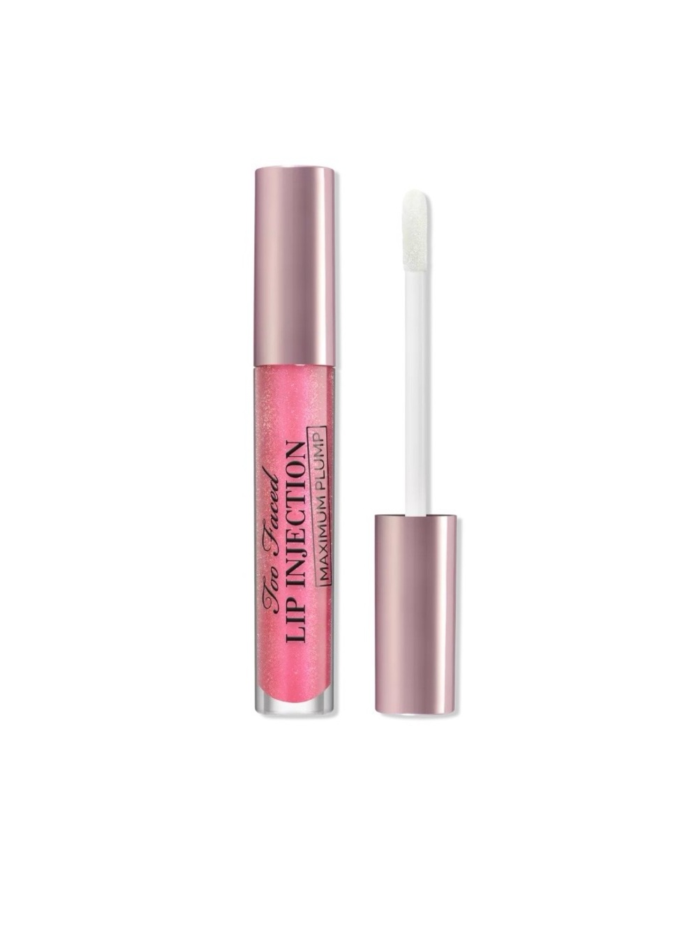 Too Faced Lip Injection Maximum Plump Gloss - Shimmery Pink- Shade Wink Wink
